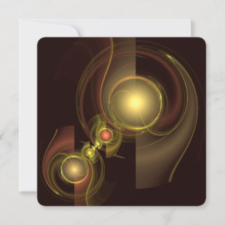 Innige Verbindung Golden Energy Abstrakte Kunst Einladung