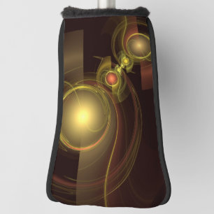 Innige Verbindung Golden Energy Abstrakte Kunst Golf Headcover