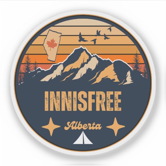 Innisfree, Alberta Aufkleber (Vorderseite)