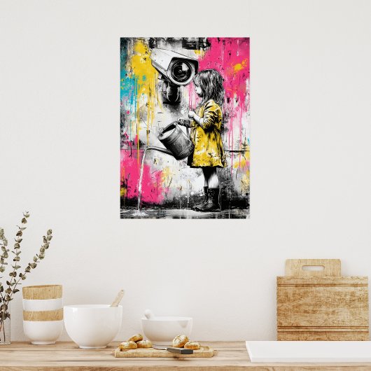 Innocence and Observation Contemporary Conceptual Poster (Küche)