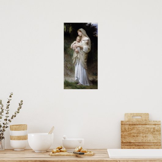 Innocence (Madonna and Child), Bouguereau Poster (Küche)