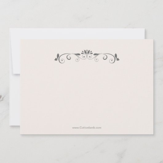 Innocence Square Foto Einladung (Rückseite)