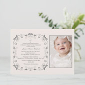 Innocence Square Foto Einladung (Stehend Vorderseite)