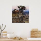 "Innocent Allies" von Charles M. Russell Poster (Küche)