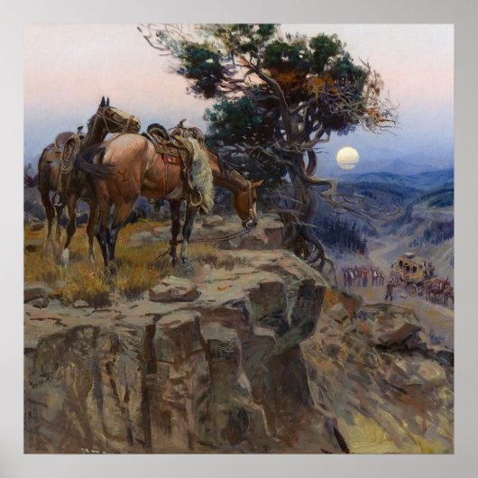 "Innocent Allies" von Charles M. Russell Poster (Vorne)