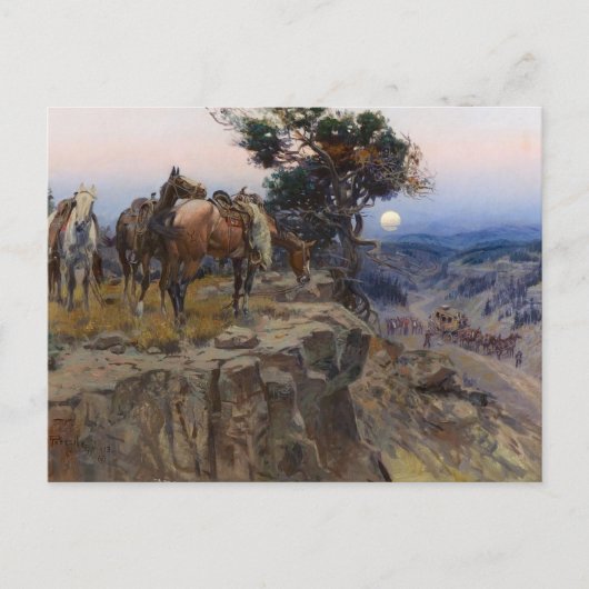 "Innocent Allies" von Charles M. Russell Postkarte (Vorderseite)