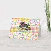 Innocent Black Labrador Puppy Vielen Dank Dankeskarte (Rückseite)