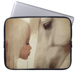 Innocent Bond – Child and Horse Art Laptopschutzhülle