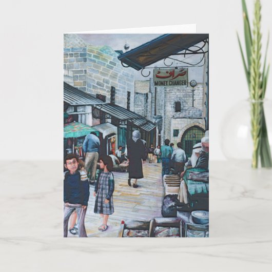 Innocent Eyes of Old Jerusalem Greeting Card Karte (Vorderseite)