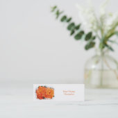 Innocent Orange Mini Visitenkarte (Stehend Vorderseite)