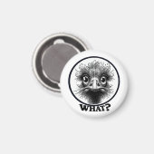 "Innocent Ostrich" What Magnet (Vorderseite/Rückseite)