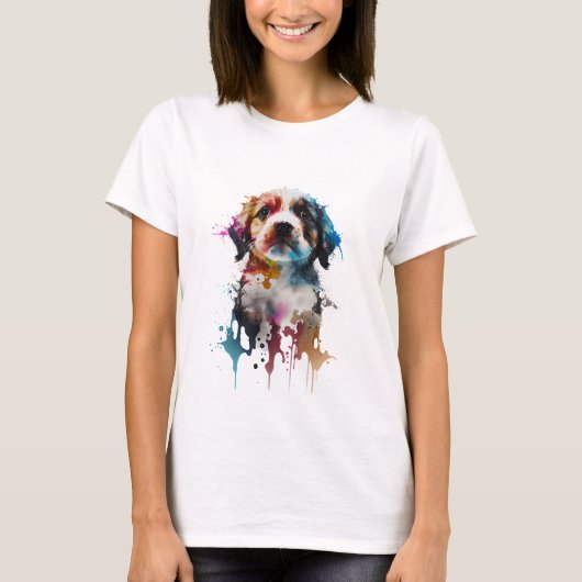 Innocent Pup: Adorable ilustración de un pequeño p T-Shirt (Vorderseite)