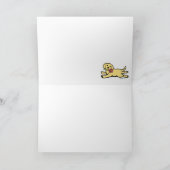 Innocent Yellow Labrador Puppy Vielen Dank Dankeskarte (Innenseite)