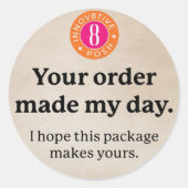 Innov8tive Posh Ihre Bestellung Aufkleber (Vorderseite)