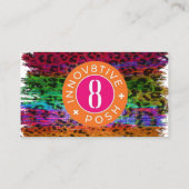 Innov8tive Posh Leopard-Visitenkarte Visitenkarte (Rückseite)