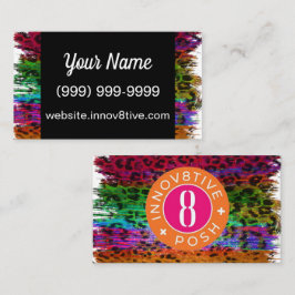 Innov8tive Posh Leopard-Visitenkarte Visitenkarte