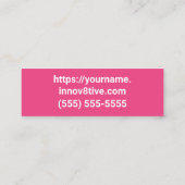 Innov8tive Posh Mini-Visitenkartendesign Mini Visitenkarte (Rückseite)