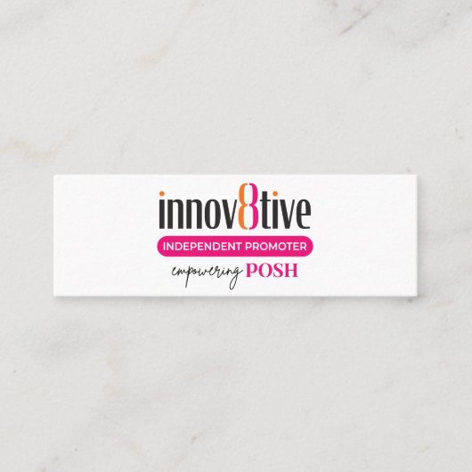 Innov8tive Posh Mini-Visitenkartendesign Mini Visitenkarte (Vorderseite)