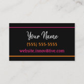 Innov8tive Posh-Visitenkarte Visitenkarte (Rückseite)