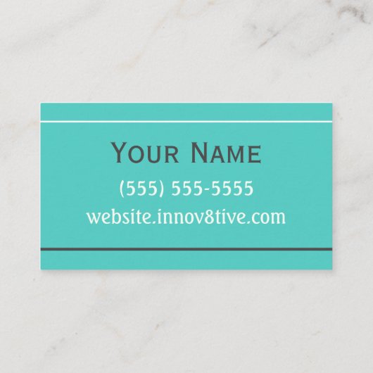 Innov8tive Posh-Visitenkarte Visitenkarte (Rückseite)