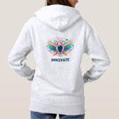 Innovate Lightbulb Color Splash Art Hoodie (Rückseite)
