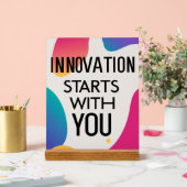 Innovation beginnt bei dir acrylschild (Hochzeit)
