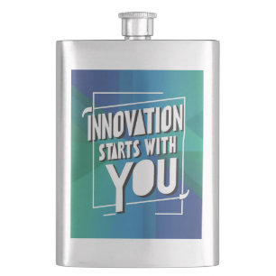 Innovation beginnt bei dir Option 3 Flachmann