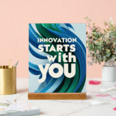 Innovation beginnt mit der Option 2 Acrylschild (Hochzeit)