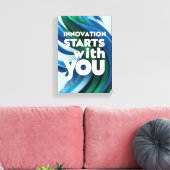 Innovation beginnt mit der Option 2 Leinwanddruck (Insitu (Wohnzimmer))