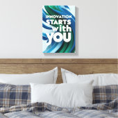 Innovation beginnt mit der Option 2 Leinwanddruck (Insitu (Schlafzimmer))