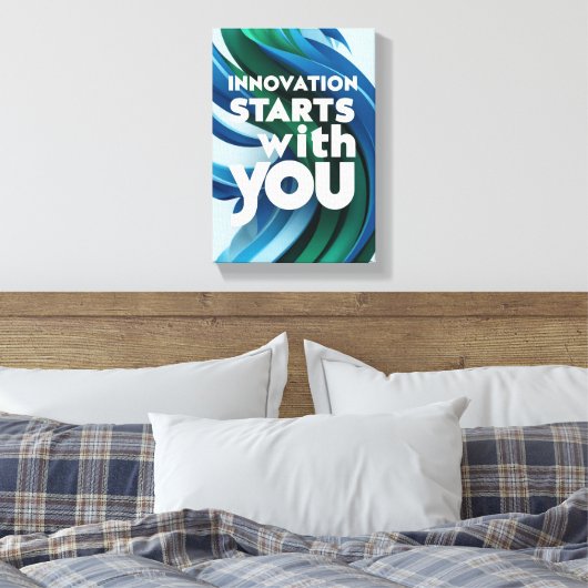 Innovation beginnt mit der Option 2 Leinwanddruck (Insitu (Schlafzimmer))