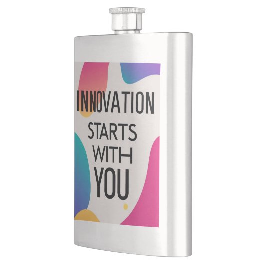 Innovation beginnt mit Ihnen Flachmann (Links)