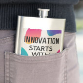 Innovation beginnt mit Ihnen Flachmann (Beispiel)