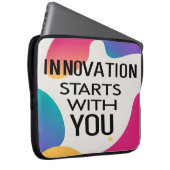 Innovation beginnt mit Ihnen Laptopschutzhülle (Vorne Rechts)