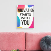 Innovation beginnt mit Ihnen Leinwanddruck (Insitu (Wohnzimmer))