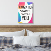 Innovation beginnt mit Ihnen Leinwanddruck (Insitu (Schlafzimmer))