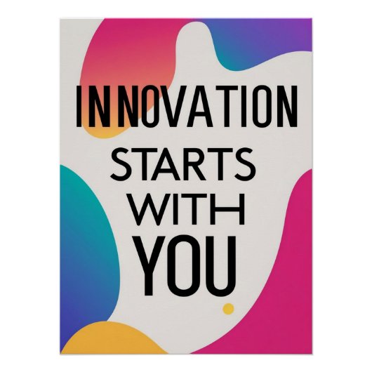 Innovation beginnt mit Ihnen Option 2 Poster (Vorderseite)