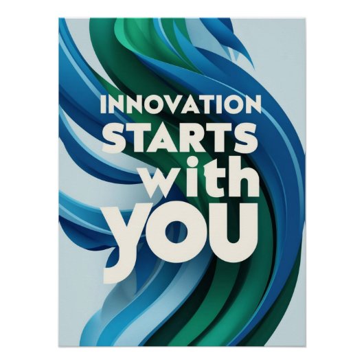 Innovation beginnt mit Ihnen Option 3 Poster (Vorderseite)