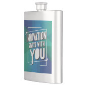 Innovation beginnt mit Option 3 Flachmann (Links)