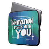 Innovation beginnt mit Option 3 Laptopschutzhülle (Vorderseite Links)