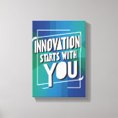 Innovation beginnt mit Option 3 Leinwanddruck (Vorderseite)