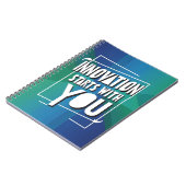 Innovation beginnt mit Option 3 Notizblock (Linke Seite)