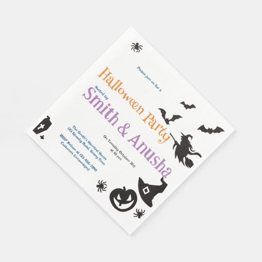 Innovation Erwachsenes Halloween-Party Serviette (Ecke)