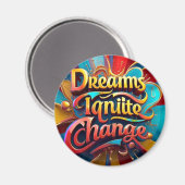 "Innovation, Inspirier, Anzündung" Magnet (Vorderseite/Rückseite)