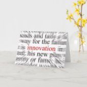 Innovation Karte (Gelbe Blume)