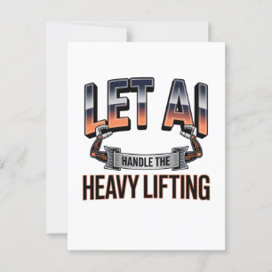 Innovation Lifestyle der künstlichen Intelligenz Postkarte