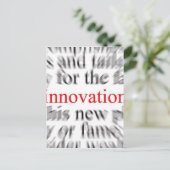 Innovation Postkarte (Stehend Vorderseite)