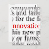 Innovation Postkarte (Vorne/Hinten)