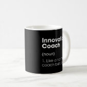 Innovationscoach - Innovative Spaß-Statistik Kaffeetasse (VorderseiteRechts)
