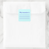 Innovationsförderer Quadratischer Aufkleber (Tasche)